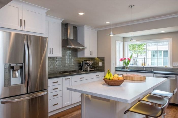 Stage the kitchen to keep lines clean and to give it a homey vibe