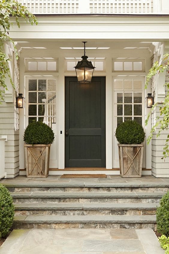 Put pots on either side of the front door to pull your curb appeal together.