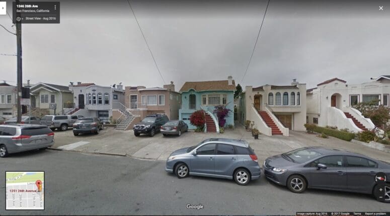 San Francisco Housing Market: 26th Ave street view