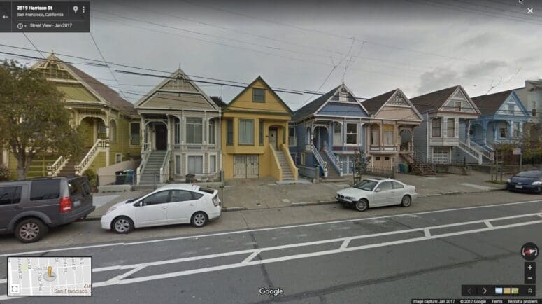 San Francisco housing market: 2519 Harrison Street street view