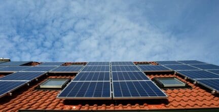 A solar roof in California with increased value.