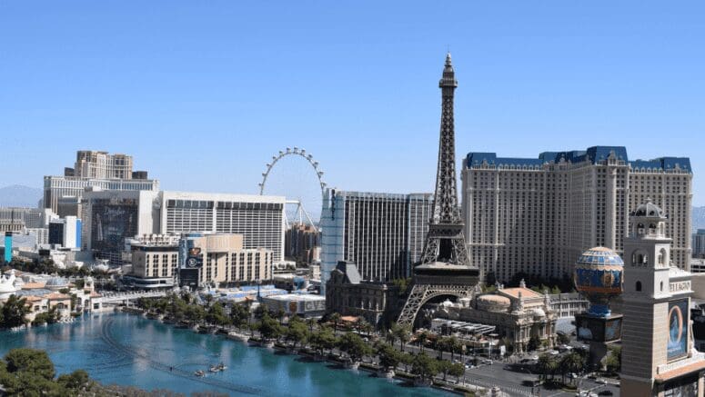 The Las Vegas strip, where houses are selling fast.