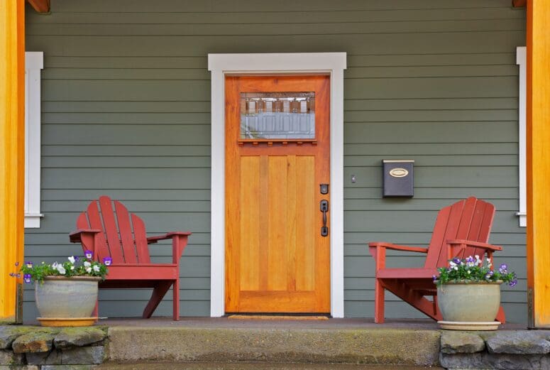 front door curb appeal vignette