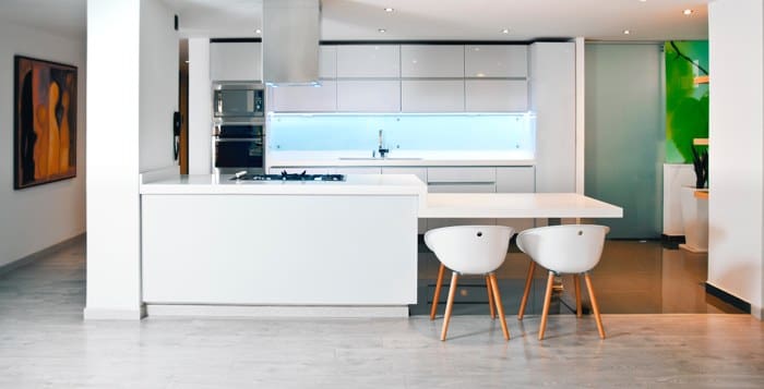 A home with new kitchen floors and increase value.