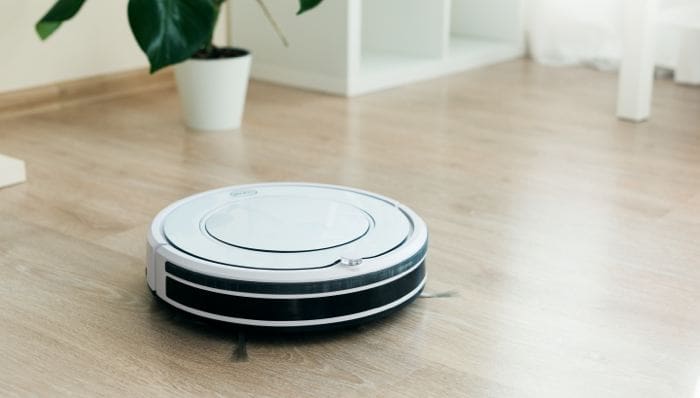 Smart vacuum in need of home repair insurance.