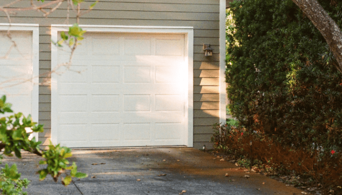 A garage on a house, which may be good to have when you sell your home.