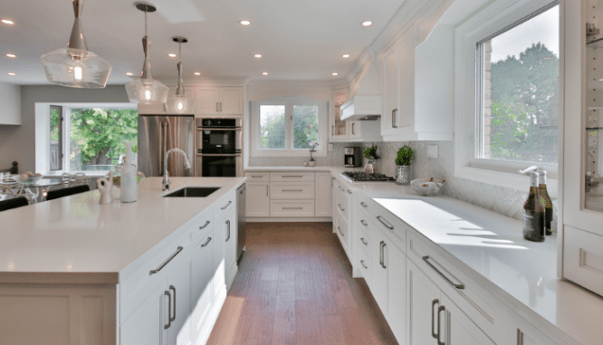 A deep cleaned kitchen, which is something you should do to sell your house.