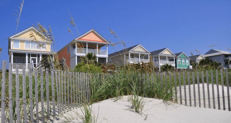 Retirement beach homes that were purchased before retirement.