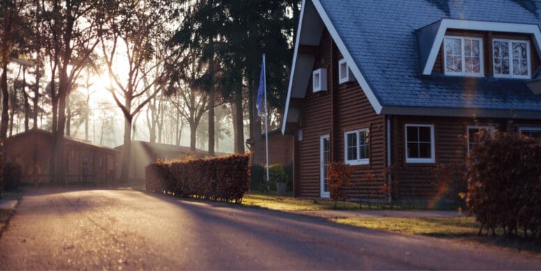 a family neighborhood house