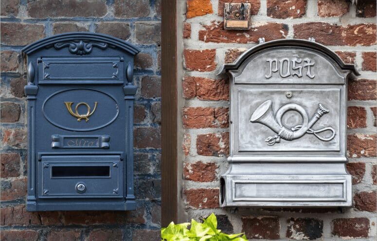 An international mailbox with curb appeal.