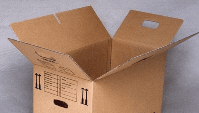 A box used as a moving hack.