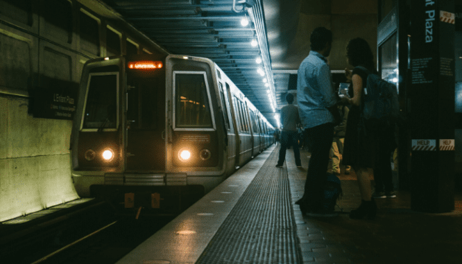 The subway in Alexandria, where you can buy a house near Washington D.C.