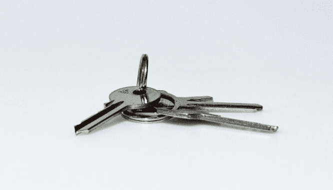 Keys used when paying cash for a house.