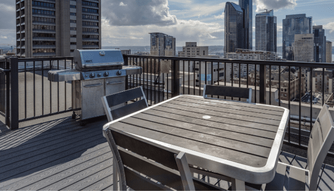 A balcony you can ask about during an open house.
