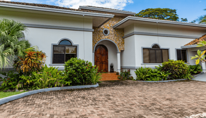 A driveway with curb appeal.