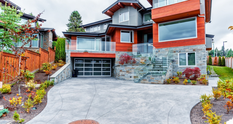 A driveway with curb appeal.