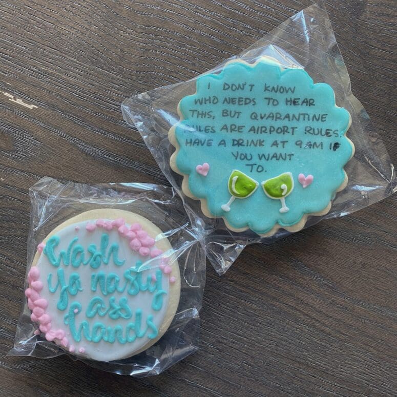 Cookies used to market during a pandemic.