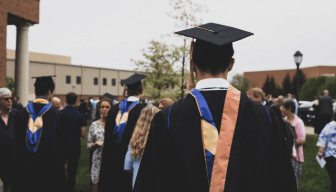 A graduate who can afford a house.