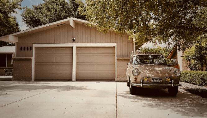 A garage used to pack and move during coronavirus.