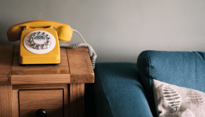 A phone used to communicate about a real estate contract during coronavirus.