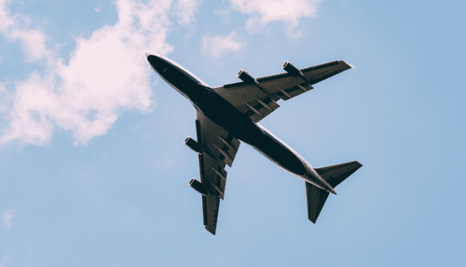 A plane with a nervous real estate client in it.