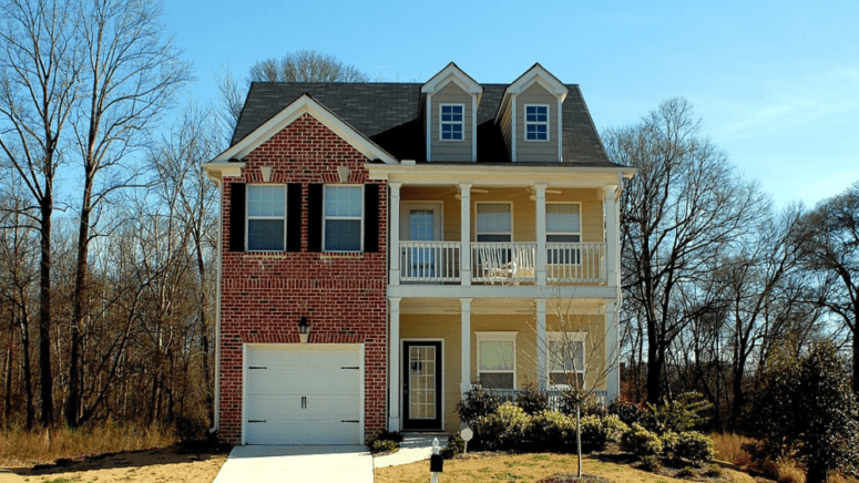 An image of a house currently financed with a bridge loan