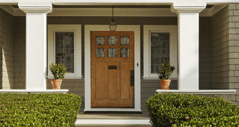 A front porch with curb appeal.