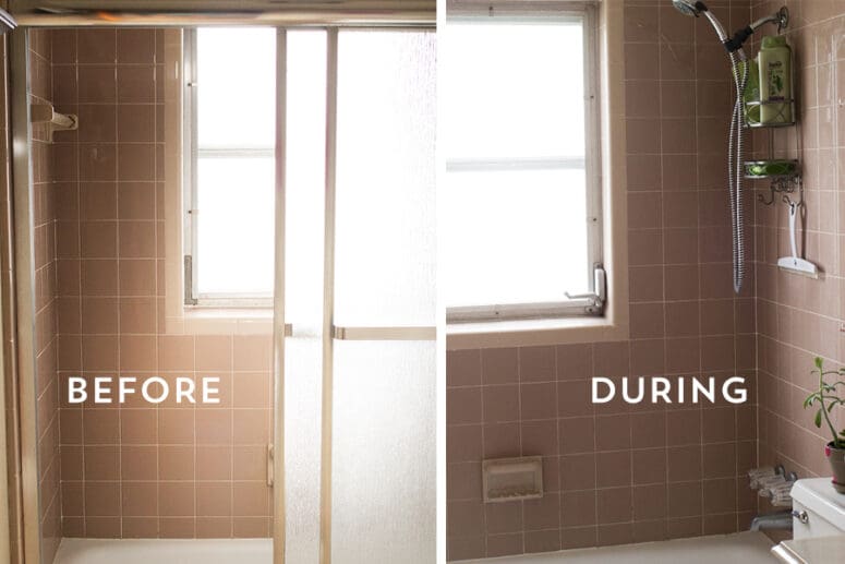 A diy bathroom remodel.