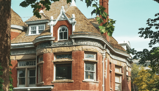 An old Victorian style house that could be a rent to own home that builds credit.