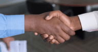 A handshake represents the exclusive right-to-sell agreement between sellers and their agents.