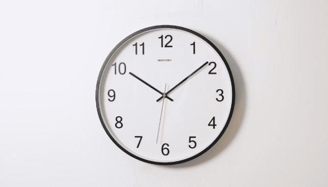 A clock represents a Time Is Of The Essence clause.