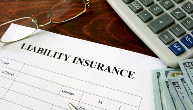 A homeowner liability insurance form