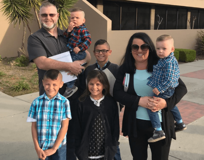 The Tilford family, who used HomeLight Trade In to sell their home.