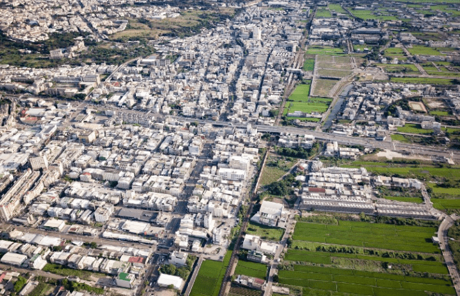 An aerial view of real estate impacted by racism.