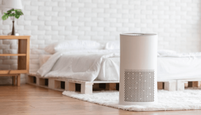 An air purifier in a smoker's house.