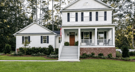 A farmhouse with curb appeal.