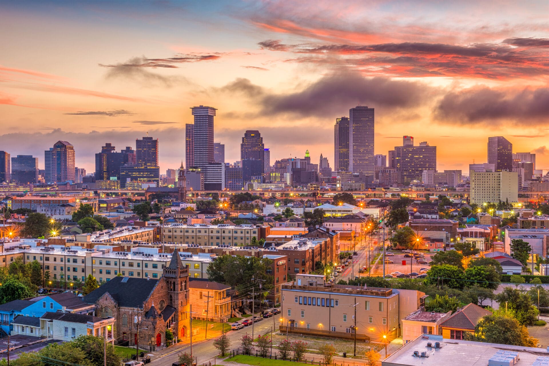 New Orleans, Louisiana, USA skyline.