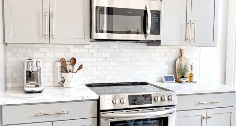 A kitchen with materials that will improve the air quality in the home.