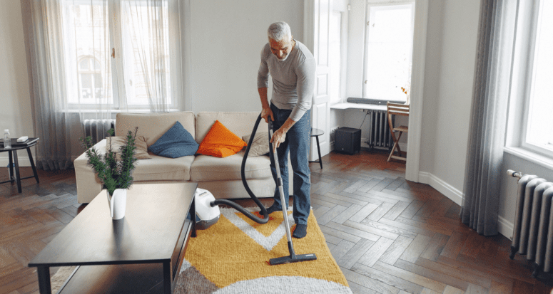 A vacuum used to improve air quality in a home.