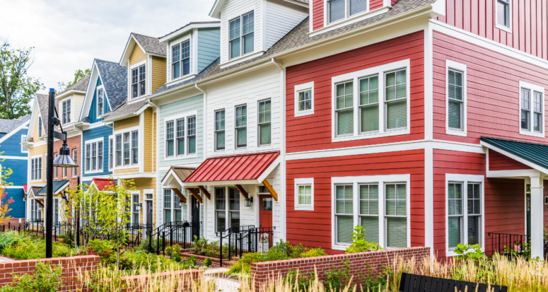 A townhouse with curb appeal.