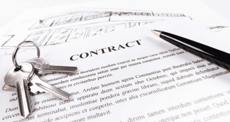 A contract creating when buying a house from the owner.