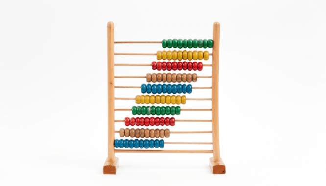 An abacus used to represent calculating a mortgage loan rate lock.