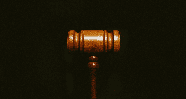 A gavel used by a real estate attorney.