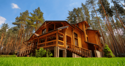 A log home that has been maintained.