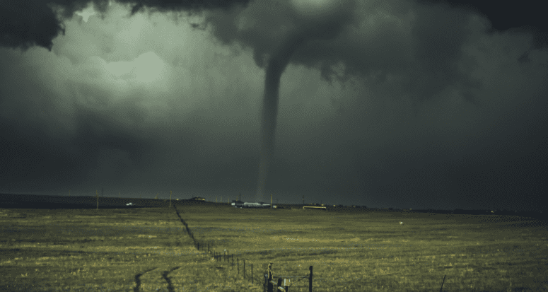 A tornado that will require a natural disaster insurance claim.