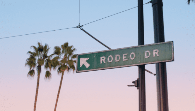 An image of Rodeo Drive to convey how to buy a house in Beverly Hills.