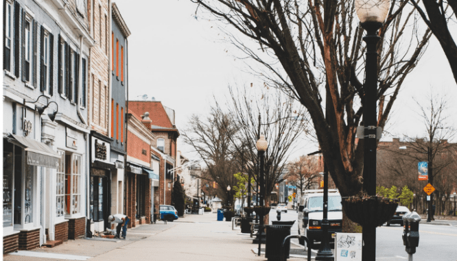 Street in New Jersey Neighborhood