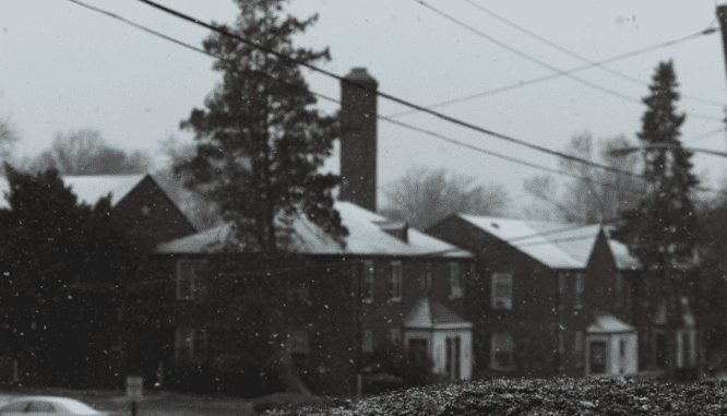 New Jersey home in winter