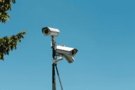 Surveillance cameras to demonstrate the importance of knowing crime rates in your neighborhood.