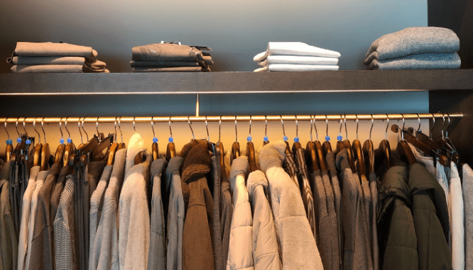 An image of clothes to demonstrate how much a custom closet costs.